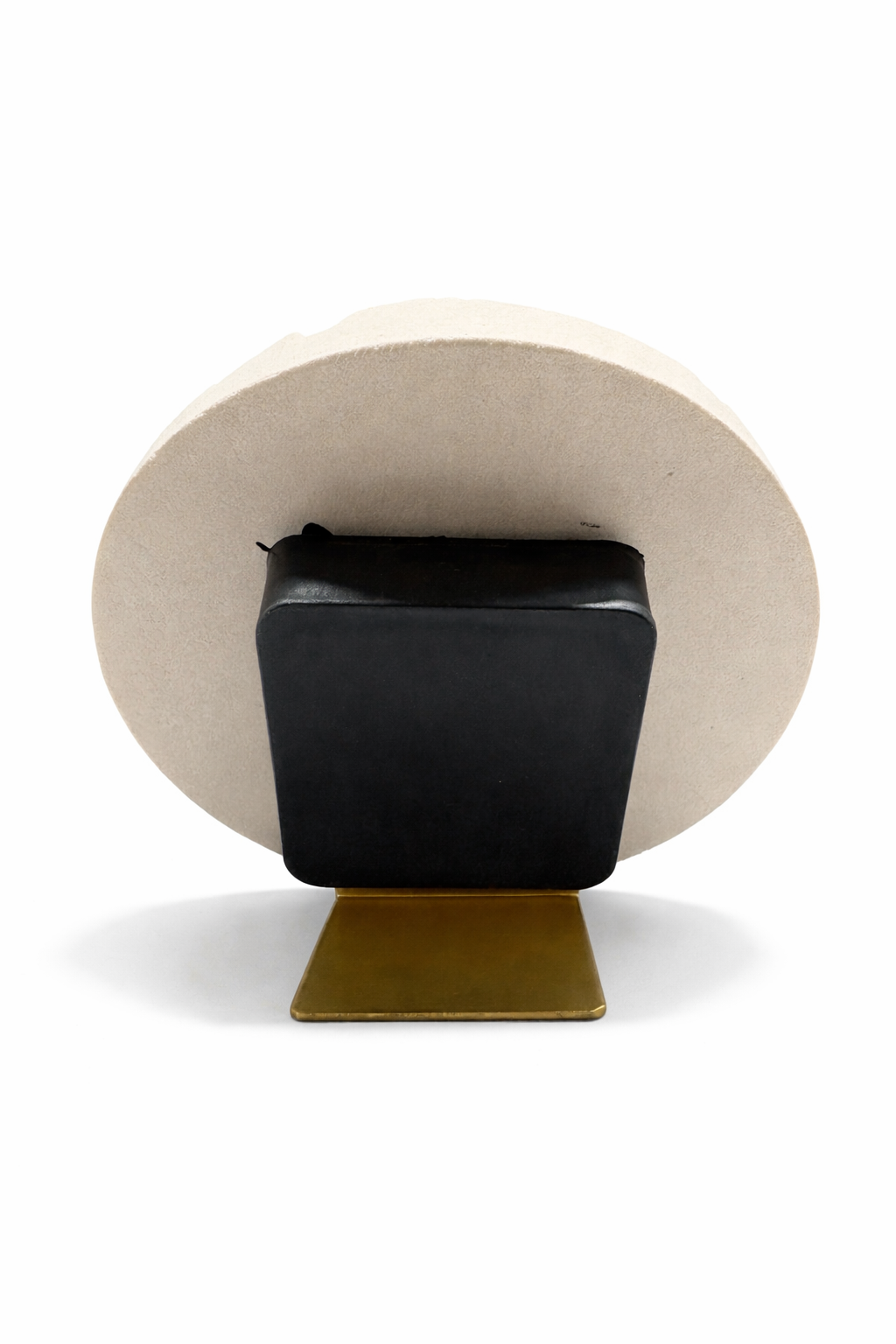 Hand-Carved Sandstone Table Clock