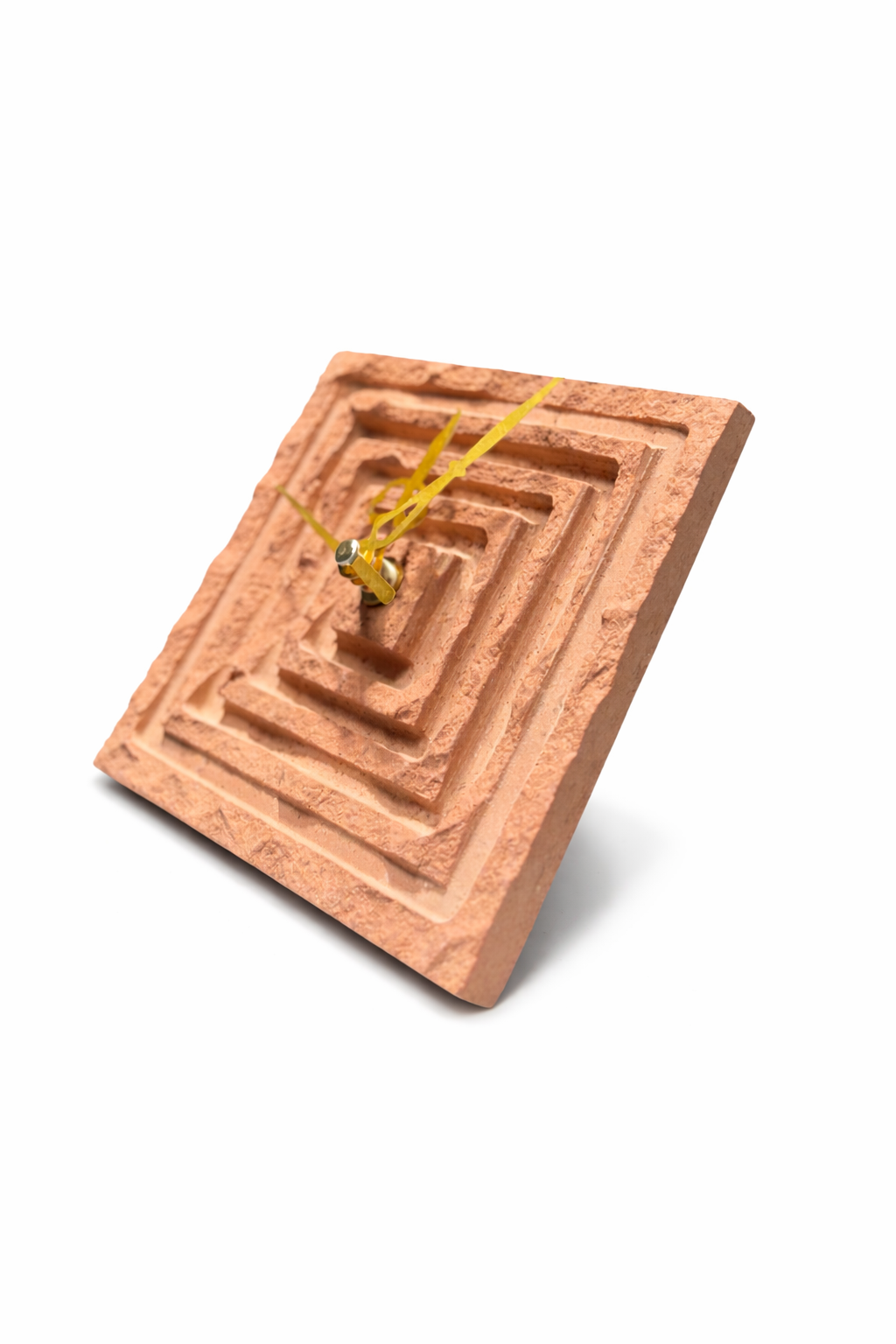 Hand-Carved Sandstone Table Clock