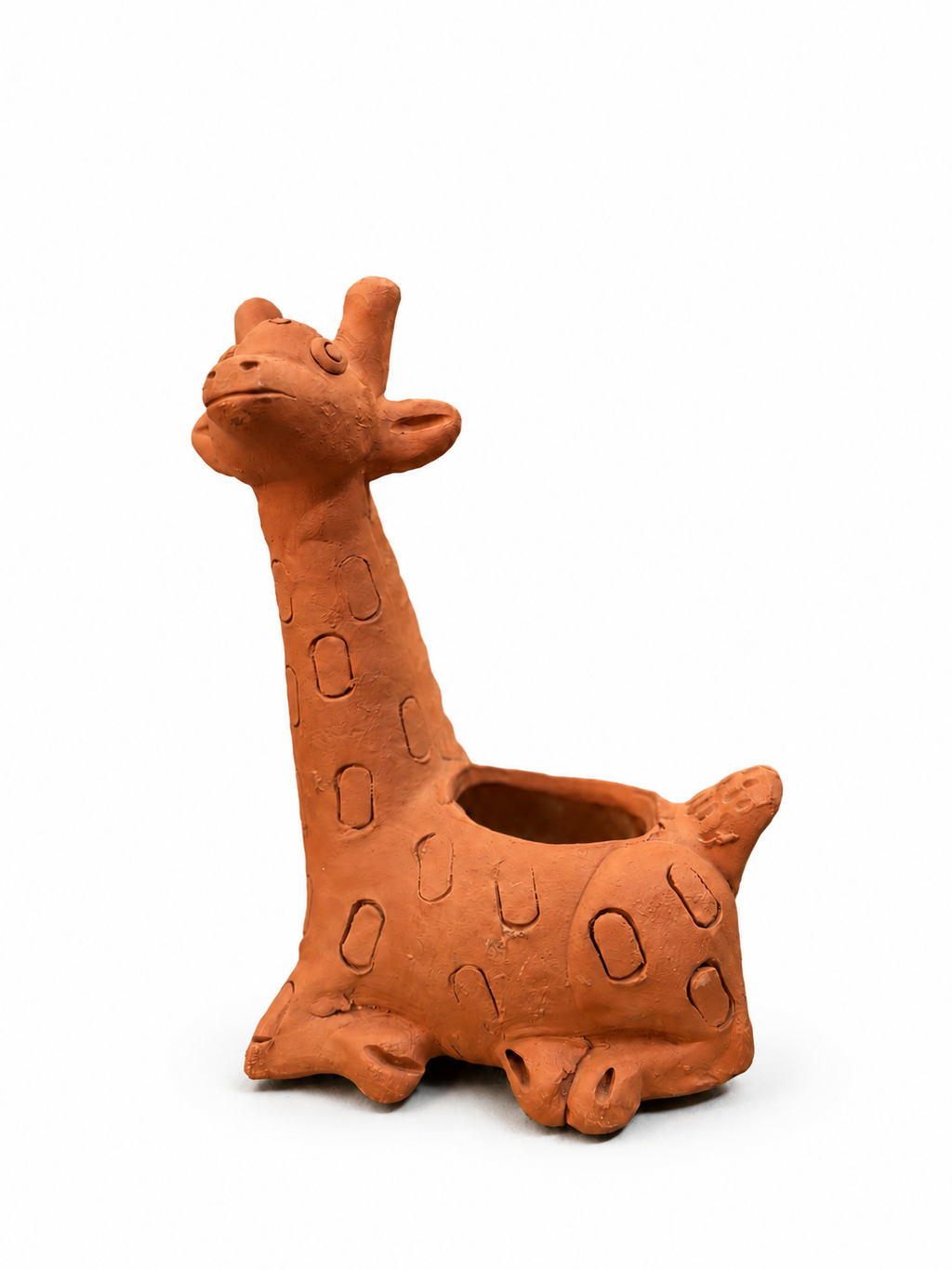 Handcrafted Terracotta Giraffe Planter