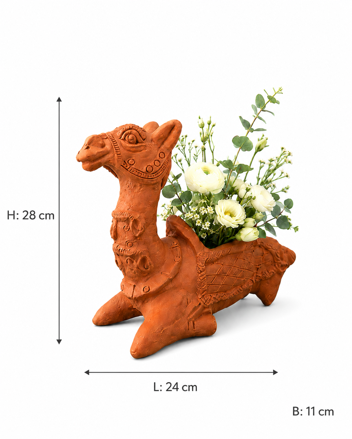 Handcrafted Terracotta Camel Planter