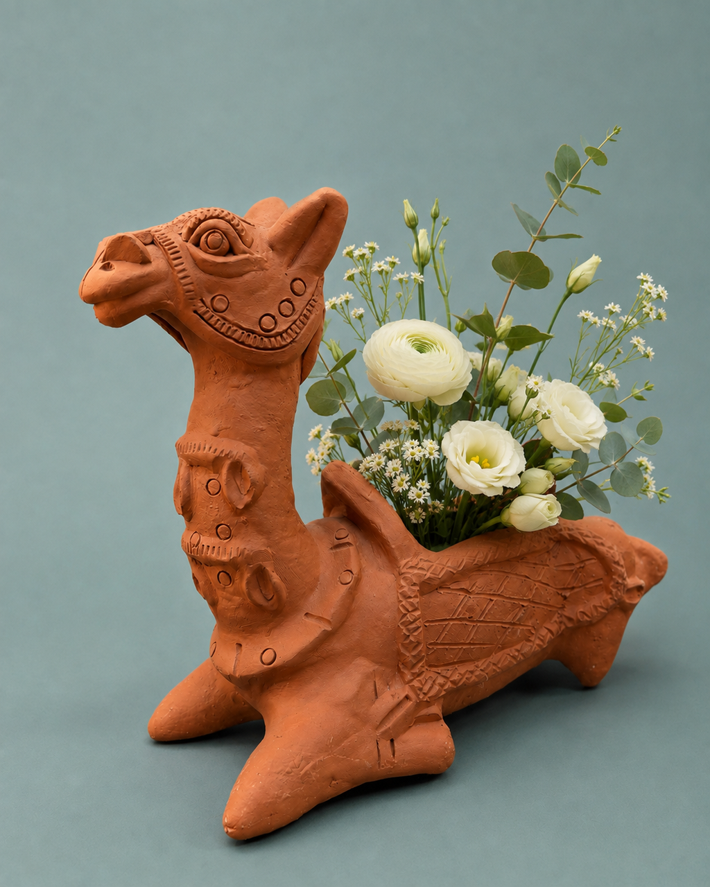 Handcrafted Terracotta Camel Planter
