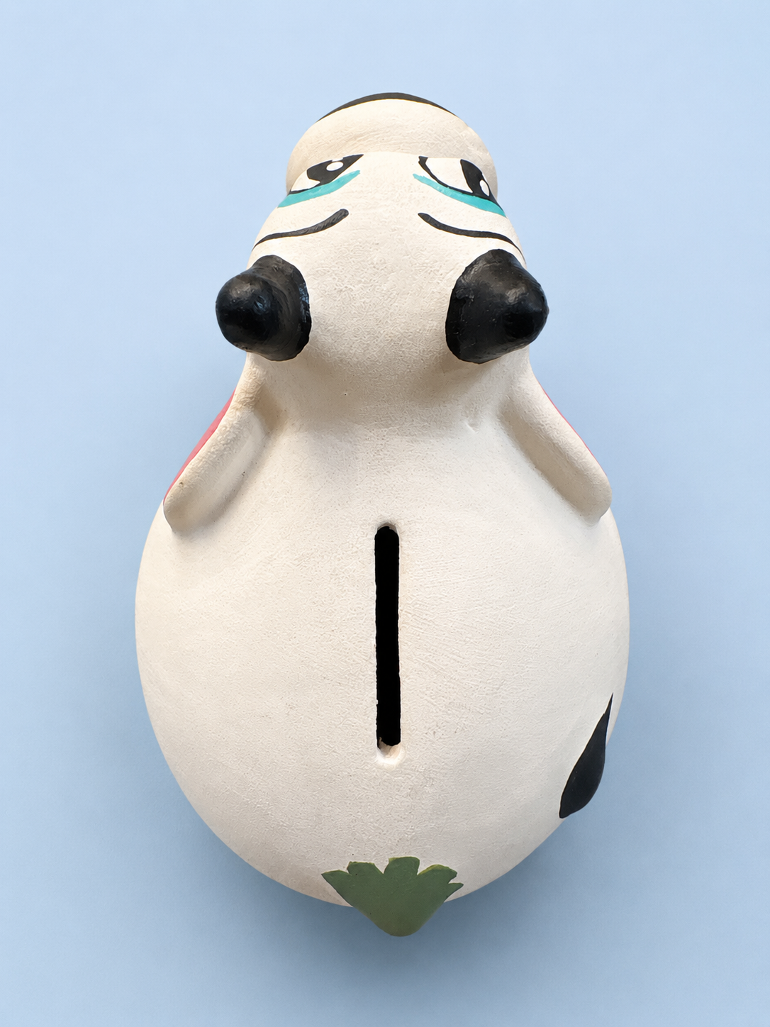 Handpainted Cow Terracotta Piggy Bank