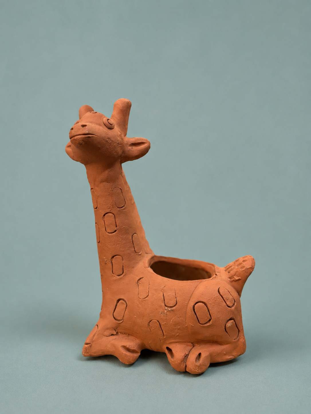 Handcrafted Terracotta Giraffe Planter
