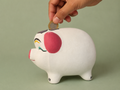 Handpainted Pig Terracotta Piggy Bank