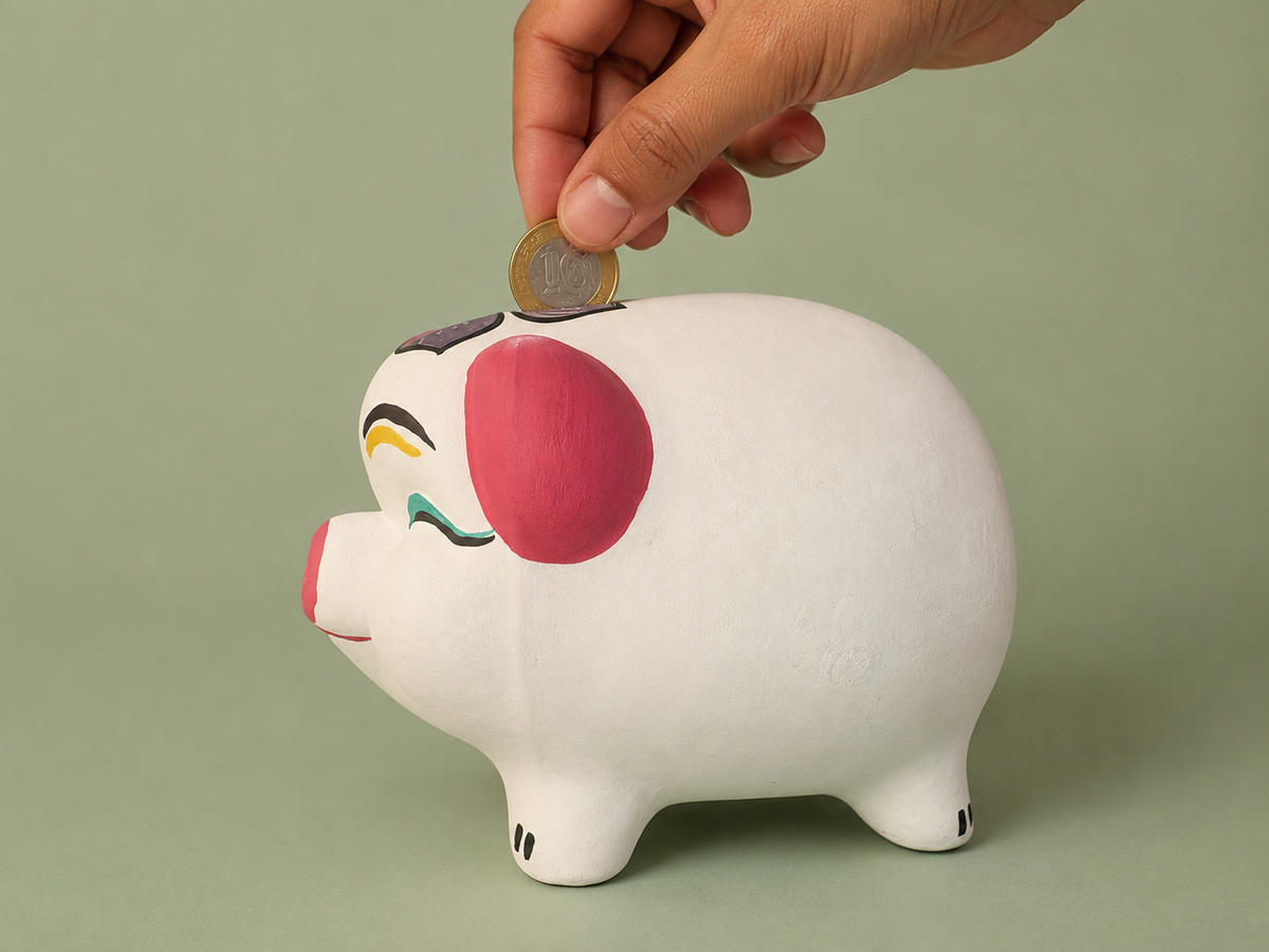 Handpainted Pig Terracotta Piggy Bank