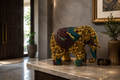 Ornate Elephant Showpiece with Antique Metal Finish